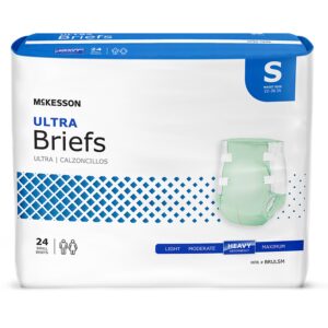 McKesson Unisex Adult Incontinence Brief Ultra Small Disposable Heavy Absorbency (Part Number BRULSM)
