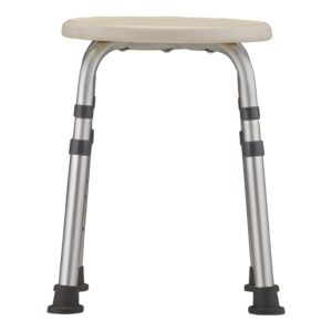 Nova Shower Stool with Aluminum Frame by Brand 9006-R, 12-3/4 Inch Seat Width, 300 lbs Capacity
