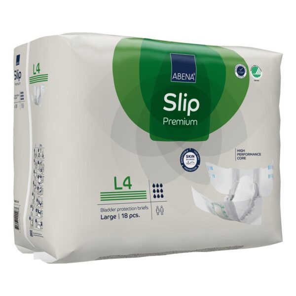 Abena Slip Premium L0 Large Unisex Adult Incontinence Brief with Heavy Absorbency and Repositionable Tape - Image 3