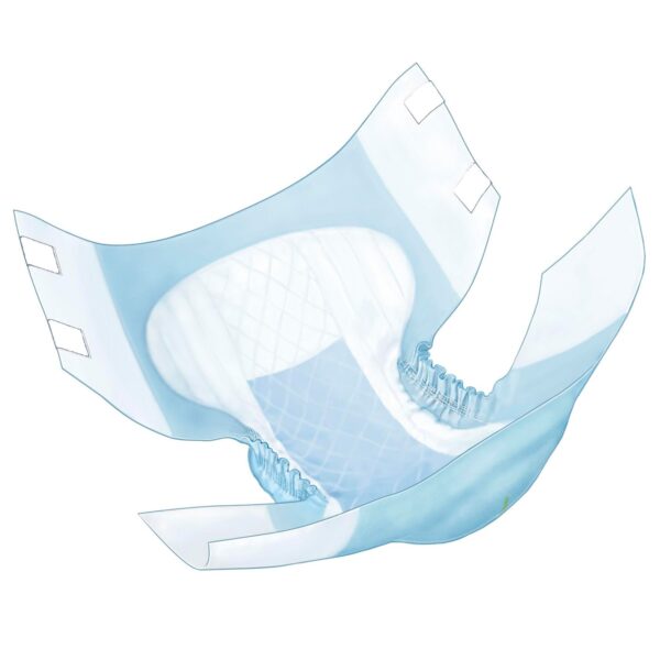Unisex Adult Incontinence Brief Wings Overnight Quilted Large Disposable Heavy Absorbency by Brand 67034 - Image 2