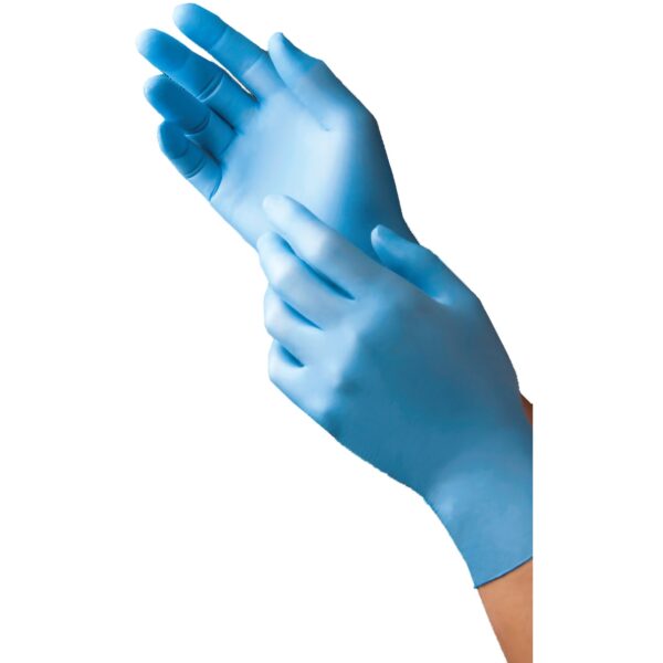 9252 Series Small Nitrile Exam Gloves by AMMEX * Textured Fingertips, Blue, Non-Sterile