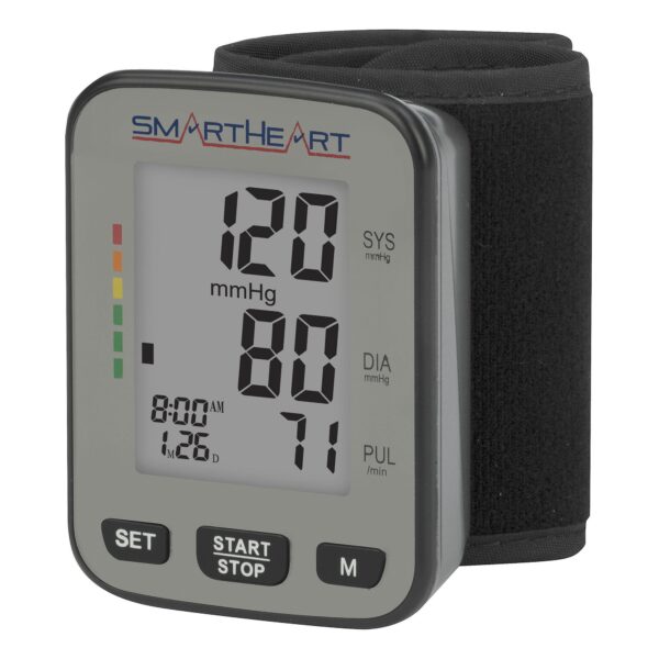 Smartheart Home Automatic Digital Blood Pressure Monitor with Adult Wrist Cuff - Model 01-527 - Image 4