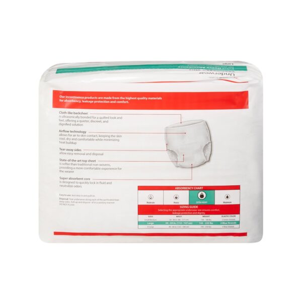 Sure Care Ultra Large Unisex Adult Absorbent Underwear with Tear-Away Sides - Image 2