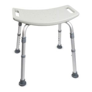 McKesson Aluminum Frame Bath Transfer Bench with Backrest * 19-1/4 Inch Seat Width, 400 lb Capacity (Part No. 146-12203KD-1)