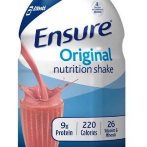 Ensure Original Shake Strawberry Flavor Liquid Supplement by Abbott - 8 oz Bottle