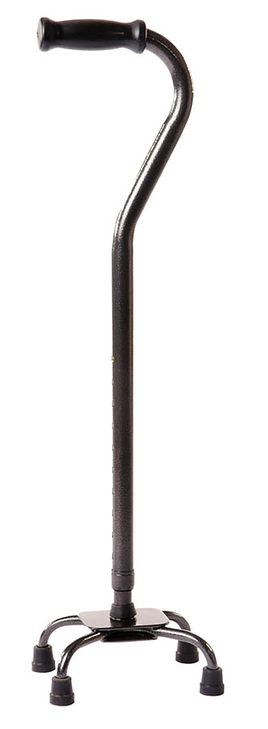 Carex Small Base Quad Cane Steel FGA41500 0000 * 28 to 37 Inch Height, Black