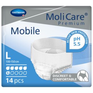 MoliCare Premium Mobile 6D Large Adult Absorbent Underwear with Tear-Away Seams by Attends, Part Number 915833