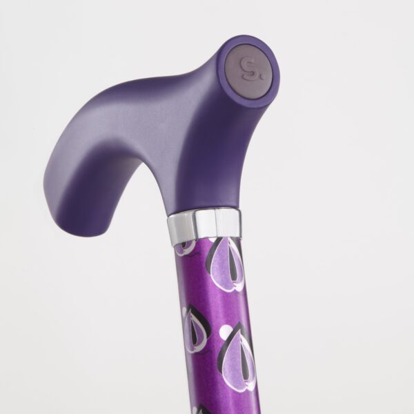 Viking Print Folding Cane with Adjustable Height, Aluminum, 32 to 37 Inches - Part Number 502-2000-5115 - Image 2