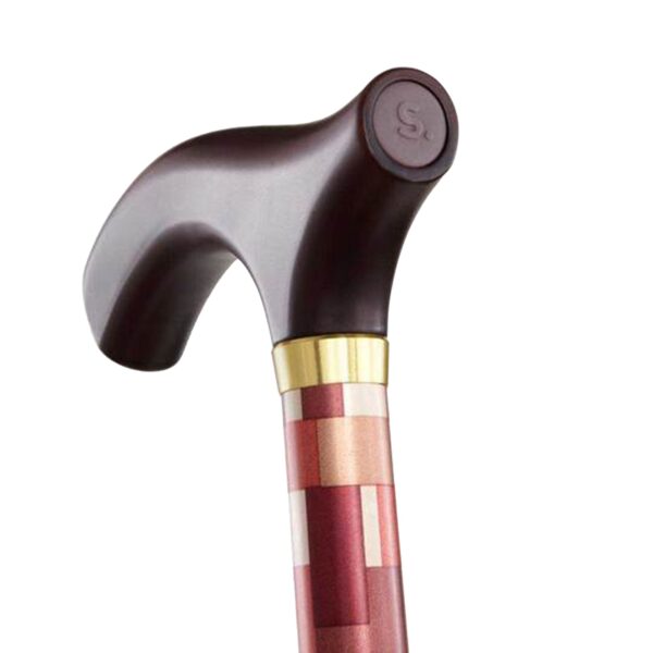 Folding Cane Switch Sticks Aluminum 32-37 Inch with Maple Pattern - Medline Part 502-2000-5110 - Image 3
