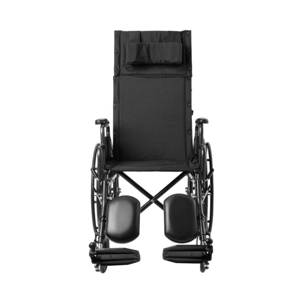 McKesson 146-SSP18RBDDA Reclining Wheelchair with Detachable Arms and Elevating Legrest - Image 2