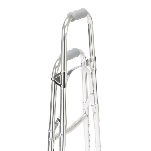 Drive Medical Side Step Folding Walker with Hemi Aluminum Frame - Adjustable Height, 300 lbs Capacity - Image 5