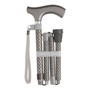 Folding Cane Switch Sticks Aluminum 32 to 37 Inch Height - Graphite by Brand 502-2000-5205