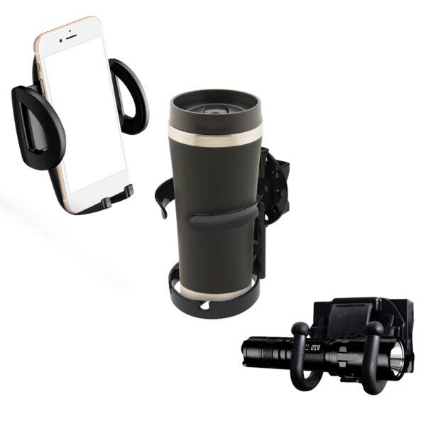 Easy Mobility Walker and Wheelchair Combo Pack with Cup Holder, Phone Holder, and Hooks - Part Number 760 - Image 2