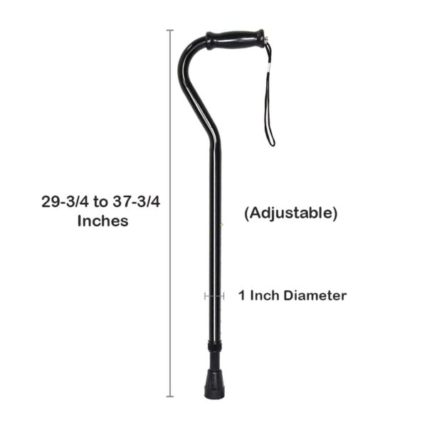McKesson Steel Offset Cane with Adjustable Height and 500-Lb Capacity - Image 5