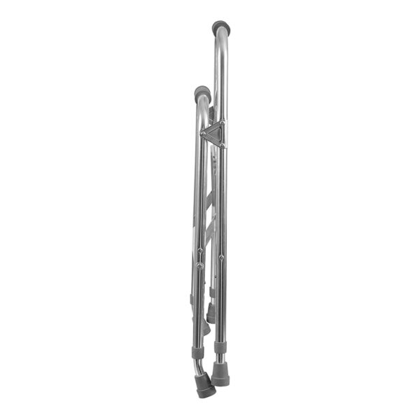 DMI Hemi Aluminum Frame Side Step Folding Walker - Supports Up to 250 lbs, Adjustable Height 30 to 35 Inches - Image 2