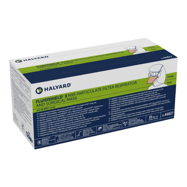 FluidShield Medical N95 Particulate Respirator / Surgical Mask by 3M, Part 46827 * Small - Image 2