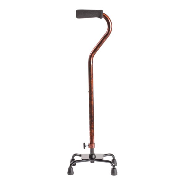 DMI Small Base Quad Cane with Adjustable Height and Slip-Resistant Feet - Image 3