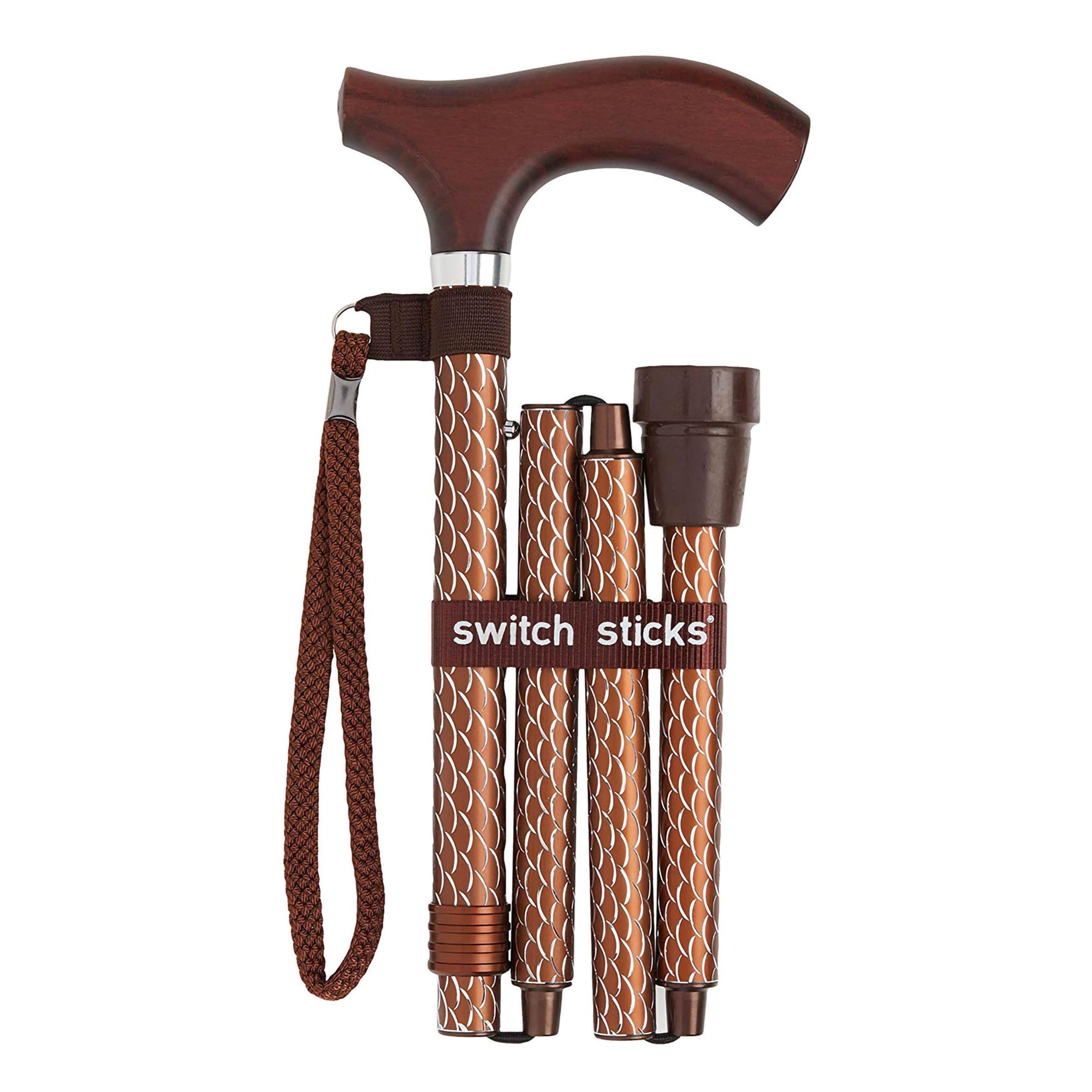 Switch Sticks? Aluminum Folding Cane 32-37 Inches, Cognac