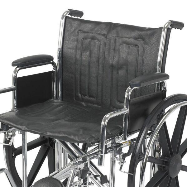 McKesson Bariatric Wheelchair with Dual Axle, 22-Inch Seat Width, and Elevating Leg Rests - Image 4