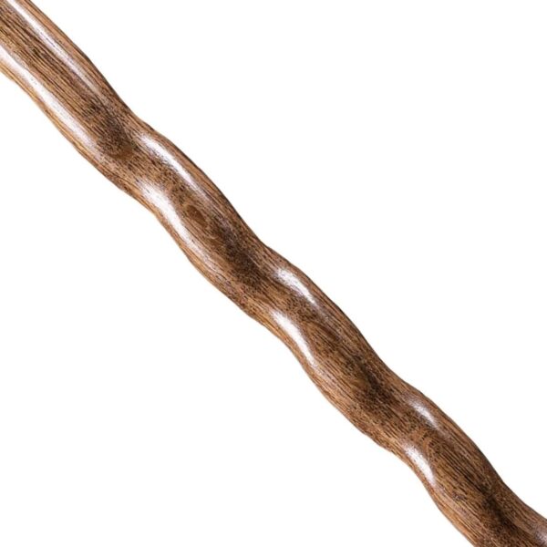 Brazos Twisted Wood 37-Inch Brown Oak Round Handle Cane Part Number 502-3000-0246 - Image 3