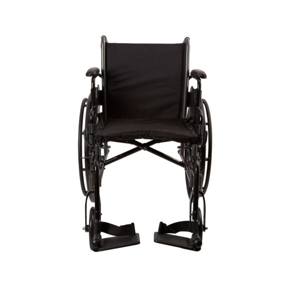 McKesson Dual Axle Lightweight Wheelchair with 18-Inch Seat Width and Swing-Away Footrest - Image 2