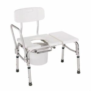 Carex Bath and Commode Transfer Bench with Adjustable Height and 300 lb Capacity * Model FGB15611 0000