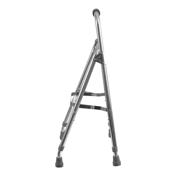 DMI Hemi Aluminum Frame Side Step Folding Walker - Supports Up to 250 lbs, Adjustable Height 30 to 35 Inches - Image 4