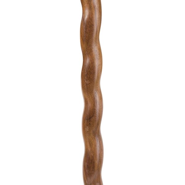 Brazos Twisted Wood T-Handle Cane - 34 Inch Height, 250 lb Capacity - Image 4