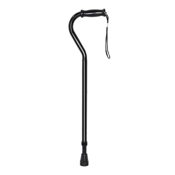 McKesson Steel Offset Cane with Adjustable Height and 500-Lb Capacity