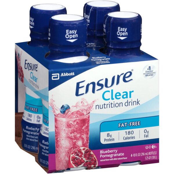 Ensure Clear Blueberry Pomegranate Flavor Liquid Oral Supplement - 10 oz Bottle by Abbott Nutrition, Part #56500 - Image 2