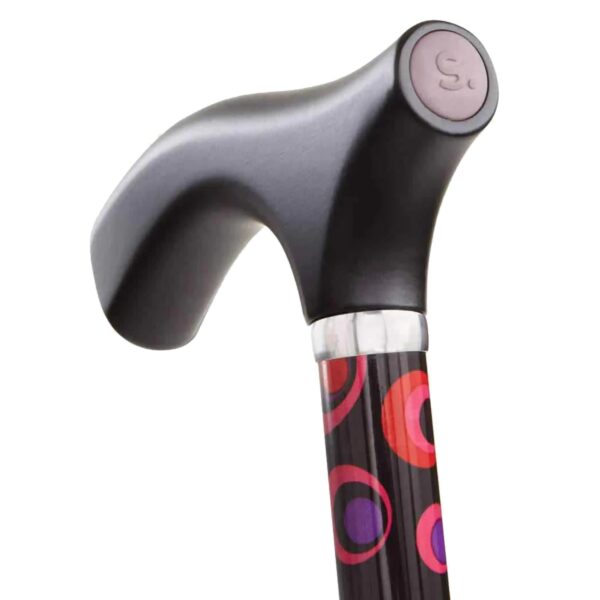 Folding Cane Switch Sticks Aluminum 32 to 37 Inch Height with Circle Print - Brand 502-2000-5102 - Image 3