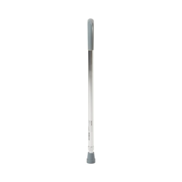 McKesson Aluminum Round Handle Cane 29.75 to 38.75 Inch Height with Chrome Finish - Image 2