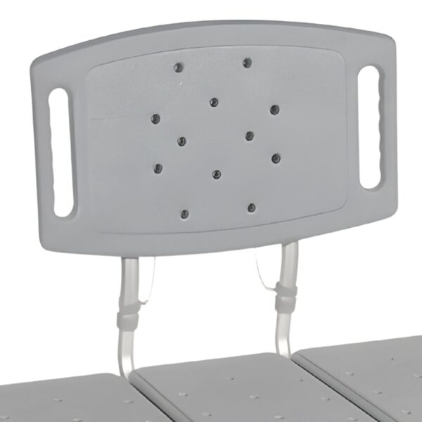 McKesson Knocked Down Bariatric Bath Transfer Bench with Arm Rail, 18-1/4 to 23-1/4 Inch Seat Height, 500 lbs Capacity - Image 2