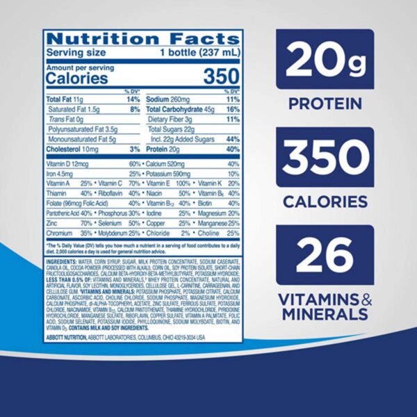 Ensure Original Vanilla Flavor Powder 14 oz. Can - Nutritional Supplement with 24 Vitamins and Minerals - Image 2