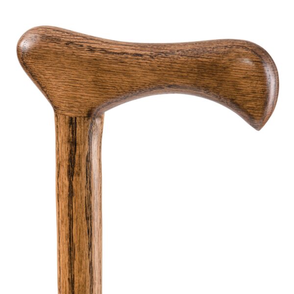 Brazos Twisted Wood T-Handle Cane, 37 Inch Height, Brown Oak - Part Number 502-3000-0170 - Image 2