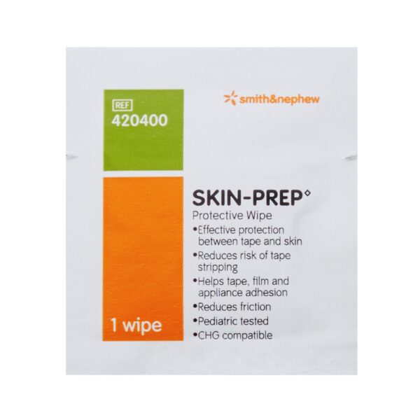 Smith and Nephew Skin Barrier Wipe Skin-Prep 75-100% Isopropyl Alcohol, Part Number 420400 - Image 2
