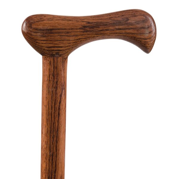 Brazos Twisted Wood 37-Inch Red Oak T-Handle Cane with Slip-Resistant Tip - Image 3