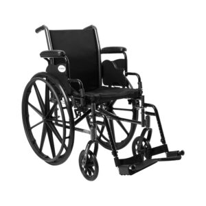 McKesson Dual Axle Lightweight Wheelchair with Swing-Away Footrest and 16-Inch Seat Width