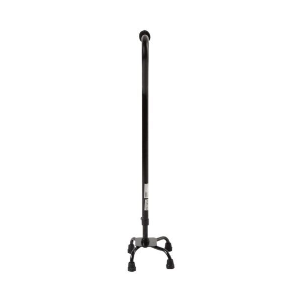 McKesson Small Base Quad Cane with Adjustable Height - Steel, 30 to 39 Inches, Black - Image 2