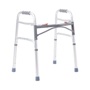 McKesson Junior Aluminum Folding Walker with Adjustable Height and 350 lb Capacity