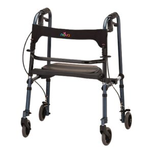 4 Wheel Rollator Cruiser De-Light Blue by Drive Medical Part 4010BL