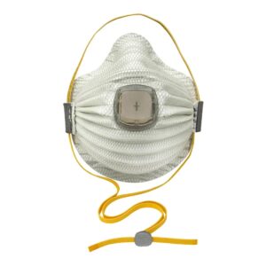 Moldex AirWave Particulate Respirator Mask N100 with Valve, Small Size, Adjustable Head Strap
