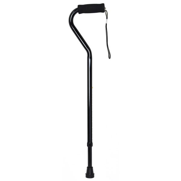 McKesson Offset Cane Aluminum, 30 to 39 Inch Height, Black - Part Number 146-RTL10306