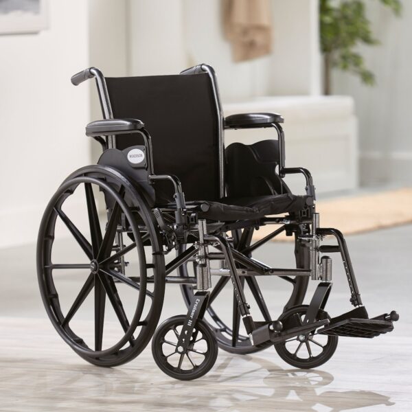 McKesson Dual Axle Lightweight Wheelchair with Swing-Away Footrest and 16-Inch Seat Width - Image 5