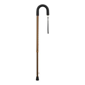 DMI Aluminum Round Handle Cane with Adjustable Height, 30 to 39 Inches - Bronze