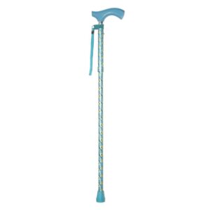 Thames Print Folding Aluminum Cane by Switch Sticks * Adjustable 32 to 37 Inches, Compact Travel-Friendly Design