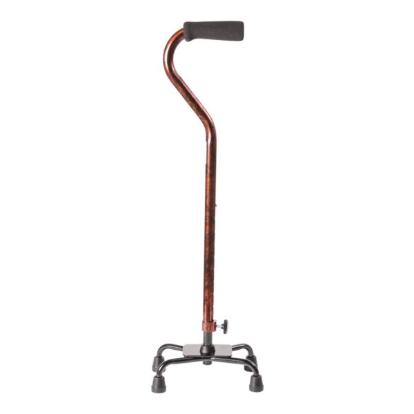 DMI Small Base Quad Cane with Adjustable Height and Slip-Resistant Feet - Image 2