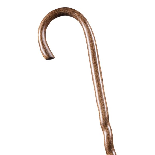 Brazos Twisted Wood 37-Inch Brown Oak Round Handle Cane Part Number 502-3000-0246 - Image 2