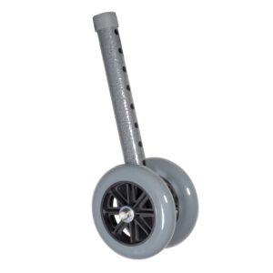 Drive Medical 10118SV Bariatric Walker Wheels - Converts Heavy Duty Walker to Wheeled Mobility