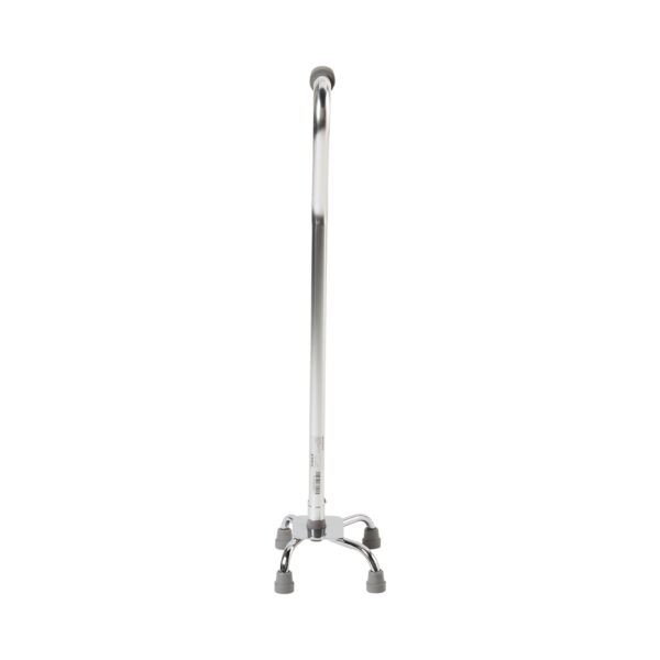 McKesson Small Base Quad Cane - Steel, Adjustable 30 to 39 Inches, Chrome Finish - Image 2